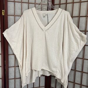 A New Day Cream Knit Top Very Flowy
